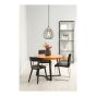Pendant Light – 1 Light - Kerzia – Black-Wood – 16 cm