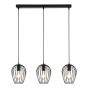 Pendant Light – 3 Lights - Hera – Black – 78 cm