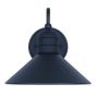 Outdoor wall light, black finish