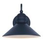 Outdoor wall light, black finish