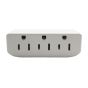 Wall Tap – 3 Outlets – 15A – White