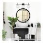 Vanity Wall Light, 3-Light, Black
