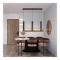 Cylindria Pendant Light - 3-Lights - Black