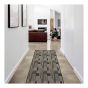 Hallway Carpet – Bricks – Vinyl – Grey Shell - 36" x 600"