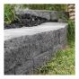 Bloc muret Rustico, 4” x 7 1/2 ” x 5 3/4”, fini charbon