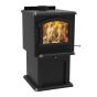 Poêle à bois Hubble, haute efficacité, 110 000 BTU, noir