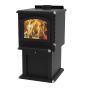 Poêle à bois Hubble, haute efficacité, 110 000 BTU, noir