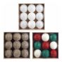 Glittered Christmas Ornaments – 9-Pack – Assorted colors