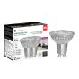 Ampoules DEL GU10, 3CCT, 6 W, 450 lumens, intensité variable, 2/pqt
