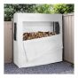 Abri à bûches, bâche en PE anti-UV, 66 po x 68 po
