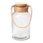 LED Fairy Light Glass Bottle – 10.25" – Clear – Cork