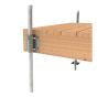 Serre pieu & attache chaine, 6" x 7" x 3/16"