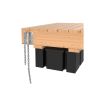 Serre pieu & attache chaine, 6" x 7" x 3/16"
