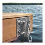 Serre pieu & attache chaine, 6" x 7" x 3/16"