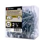 Vis Tek auto-perceuse, zinc, TW, TP, #12-24 x 2 1/2", 100/pqt