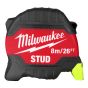 STUD Tape Measure, 8 m/26-ft
