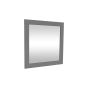 Miroir Makala 28" X 30", fini gris mat