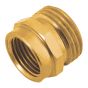 Pipe to Hose Connector, Male & Female, Brass, 1/2-in 