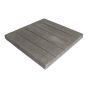Dalle de patio Foresta, imitation bois, béton, 20" x 20", gris foncé