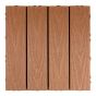 Tuiles composite, 12" x 12", fini teck, 6/pqt