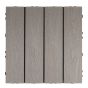 Tuiles de composite, 12 po x 12 po, gris, 6/pqt
