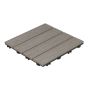 Tuiles de composite, 12 po x 12 po, gris, 6/pqt
