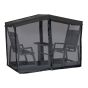 Moustiquaire pour balançoire 4 places, 75,7", noir