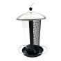 2-in-1 Steel Bird Feeder - 6.3" x 6.3" x 11"