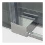 Porte de douche coulissante Inspiration, 48", verre clair, cadre chrome