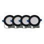 Luminaire encastré DEL, 4", ultra-mince, 9W, 4/pqt