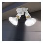 Lumière de sécurité à détecteur de mouvement, 2 lampes, blanc mat
