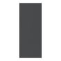 Comptoir stratifié, bord droit, 72,8" x 25", noir Pietra