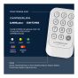 Clavier sans fil pour porte de garage, 6,5" x 4,1", blanc