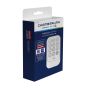 Clavier sans fil pour porte de garage, 6,5" x 4,1", blanc