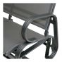 Monaco Double Glider Chair - Aluminum Frame - Black
