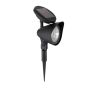 Solar LED Spot Light Stake - 12.6" - Black