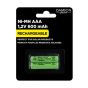 Rechargeable AAA Batteries - 1.2V - 600mAh - 2/Pkg