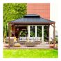 Gazebo Banff, 10' x 12', structure en aluminium, toit double