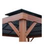 Gazebo Banff, 10' x 12', structure en aluminium, toit double