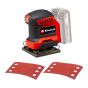 Ponceuse vibrante 1/4 de feuille sans fil, 18 V, outil seulement