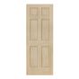 6-Panel Interior Door - 30" x 80" - Clear Pine