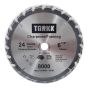 Lame de scie circulaire au carbure, 6 1/2", 24 dents