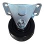 Rigid Caster - Rubber - 1 1/2" - 20kg Load Capacity