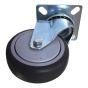 Swivel Caster - Rubber - 3" - 75kg Load Capacity - Grey