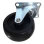 Swivel Caster - Rubber - 3"- 75kg Load Capacity