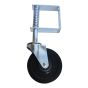 Swivel Gate Caster - Rubber - 4" - 60kg Load Capacity
