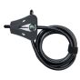 Key padlock with cable
