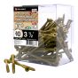 Treated Wood Screws - #10 x 3 1/2" - Type 17 - Tan - 100/Pkg