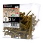 Treated Wood Screws - #8 x 2 1/2" - Type 17 - Tan - 100/Pkg