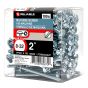 Machine Screws - 8-32 x 2" - Type B - Zinc Plated - 100/Pkg